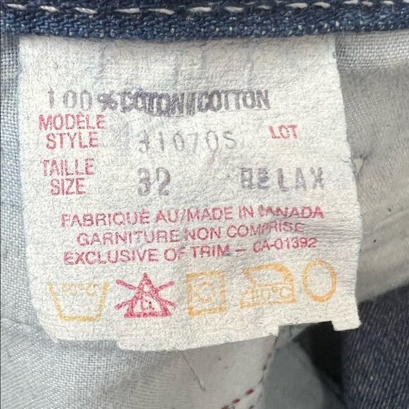 Vintage Mom Jeans Pleated Denim Jean Bermuda High Rise Shorts Size 32 - Picture 5 of 6